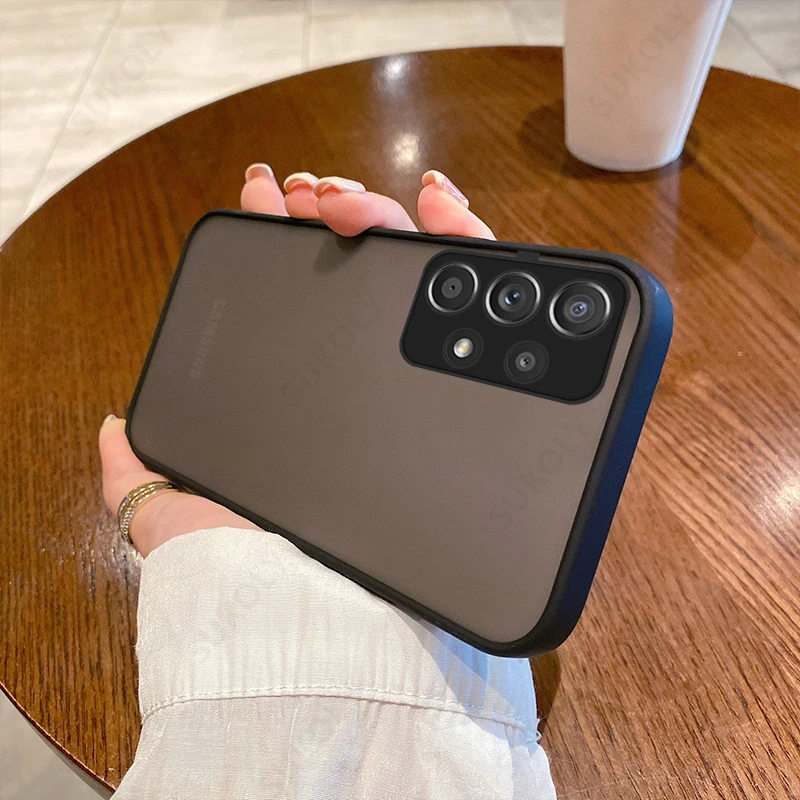 Shockproof Phone Case For Samsung Galaxy S22 S23 Ultra S20 S21 FE Plus A14 A34 A13 A12 A52 A72 A54 A53 5G A32 Back Cover Coque