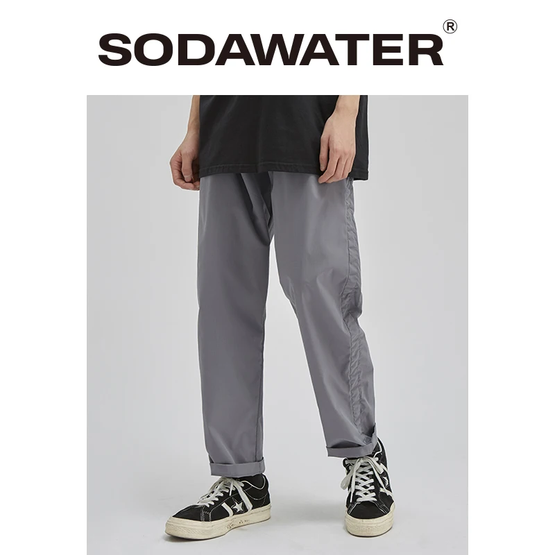 Мужские брюки-карго SODAWATER свободные уличные штаны с эластичным поясом модель 3062S20