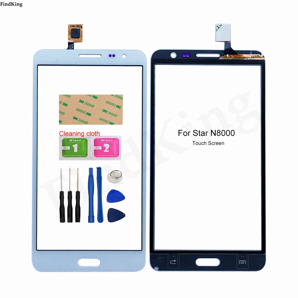 

5.3'' Mobile Touch Screen For Star N8000 Touch Screen Lens Sensor Digitizer Panel Tools 3M Glue
