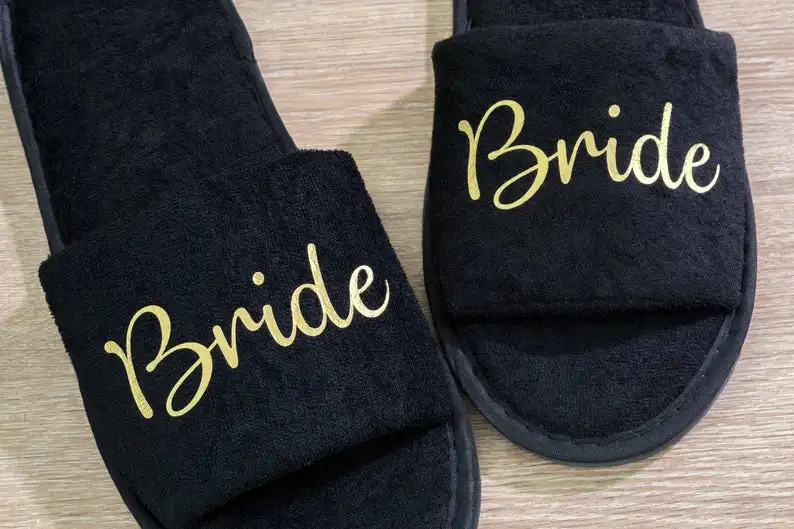 Индивидуальные Тапочки для подружки невесты свадебные тапочки жениха и вечерние