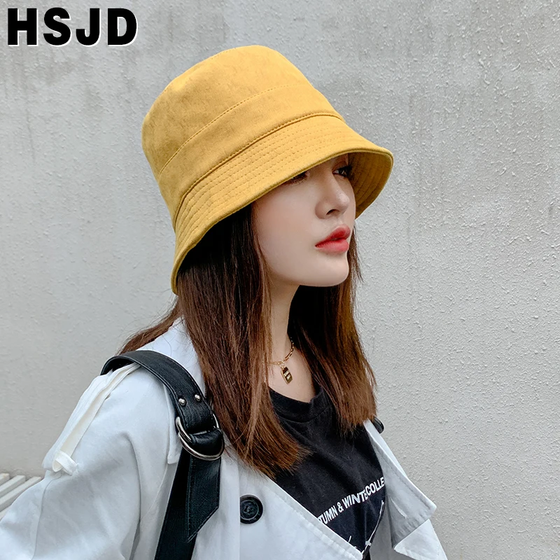 Women Hat Fashion Leather Print Fishing Cap Faux Leather Winter Bucket Hats for Women Panama Fisherman Hats Autumn Female Caps