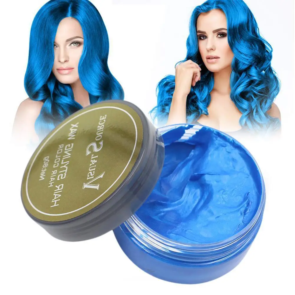 

5 Colors Hair Wax DIY Grandma Grey One-Time Hair Color Disposable Hair Temporary Tools Wax Dye Mud Coloring Hair Styling Cr T2J0