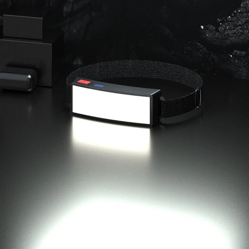 

Style Headlamp Portable Mini COB LED Headlight With Built-in Battery Flashlight USB Rechargeable Head lamp torch