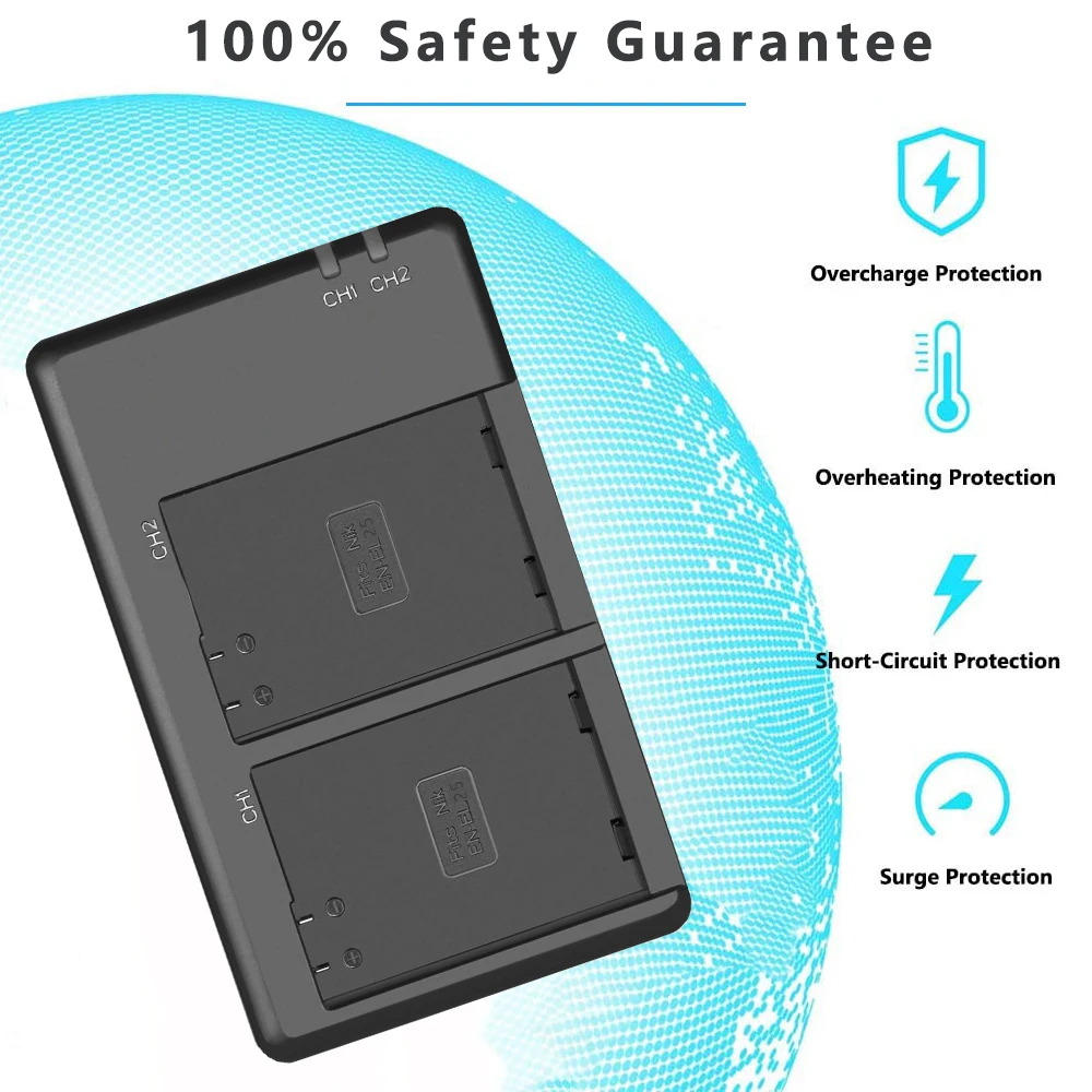 EN-EL25 ENEL25 2000 мАч литий-ионный аккумулятор светодиодный светодиодным зарядным