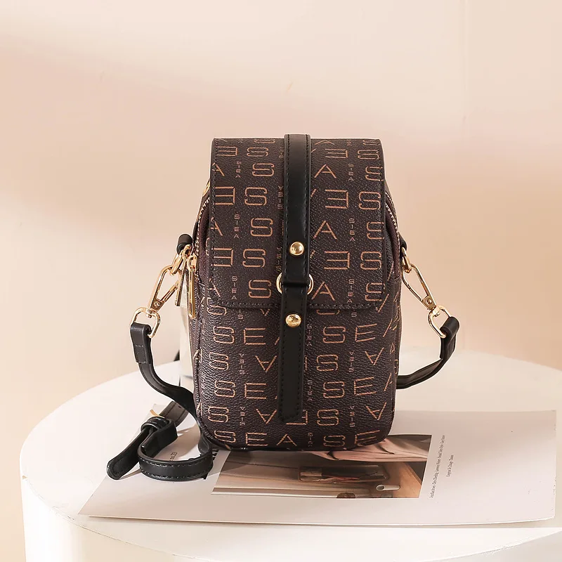 

Высококачественный роскошный бренд 2021 Новая мода принт высокое качество подходящая ко всему сумка через плечо диагональ мобильный телефон...