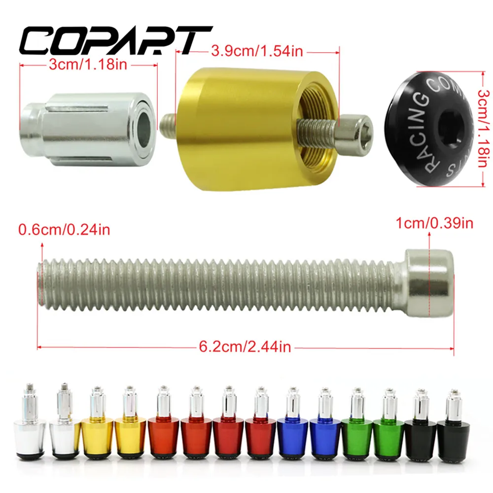 For DUCATI MONSTER 400/620/695/696/795/796/797/821 7/8&quot22MM CNC Motorcycle Accessories Handle Bar Handlebar Grips Cap End Plugs |