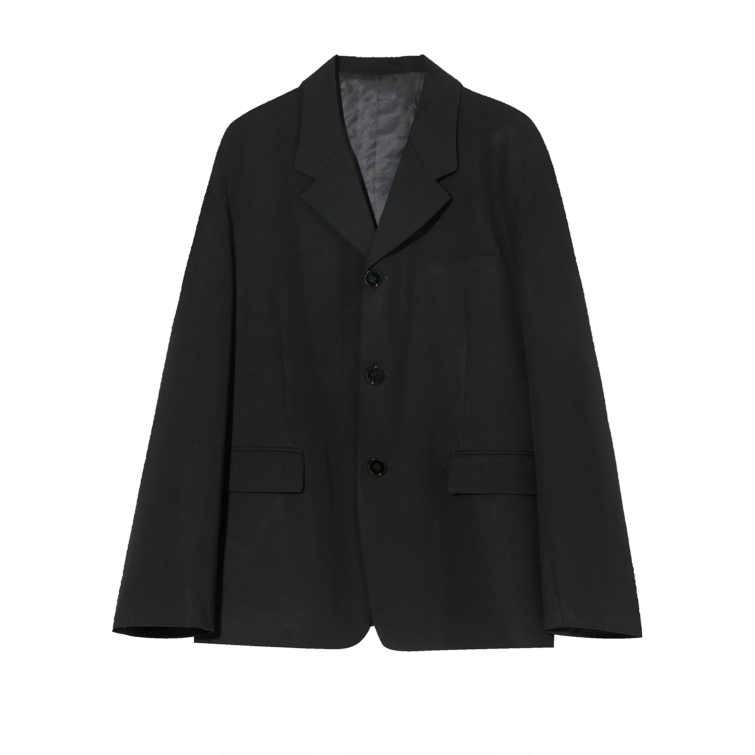 

Autumn New Blazer Man Back Ribbons Loose Casual Suit Jacket Men Streetwear Korean Fashion Black Blazers Coat Male