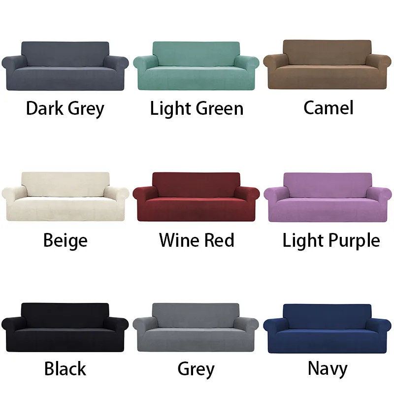 Чехлы для диванов, водонепроницаемые однотонные Чехлы для гостиной, эластичные чехлы для диванов SA47012