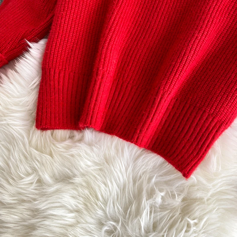 

Women's Color Match Pullover Sweaters 2020 Fashion Autumn Winter Knit Sweater Pull Jumpers Casual Female Knitwear Tops