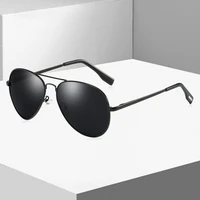 fuqian classic pilot polarized sunglasses men fashion metal sun glasses women black driving eyeglasses goggle uv400