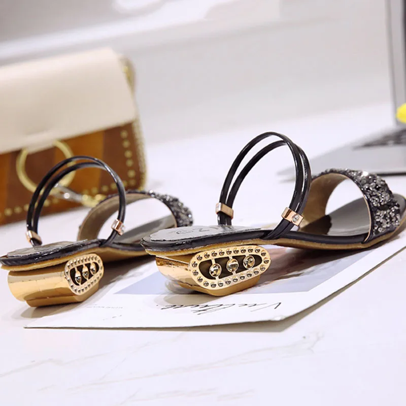 Сандалии женские на среднем каблуке милые Элегантные Простые универсальные