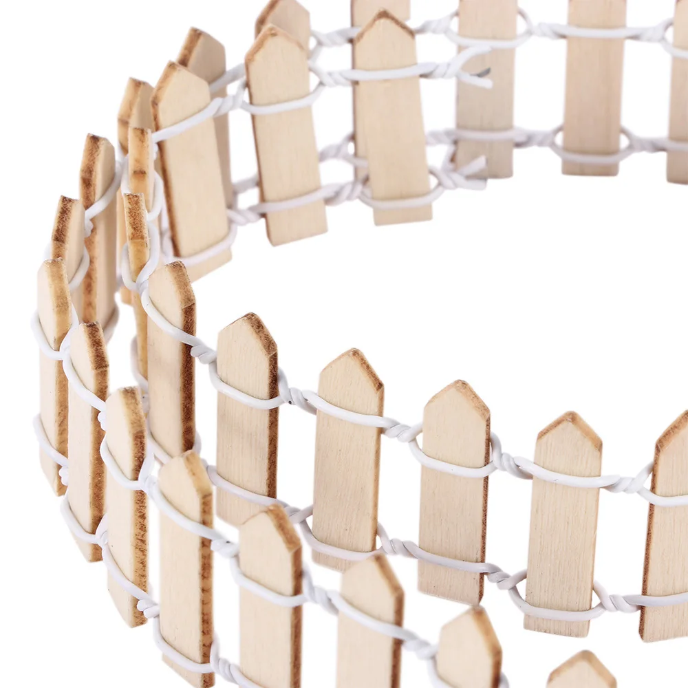 100 см * 3 миниатюрный маленький деревянный забор Сделай Сам кукольный домик