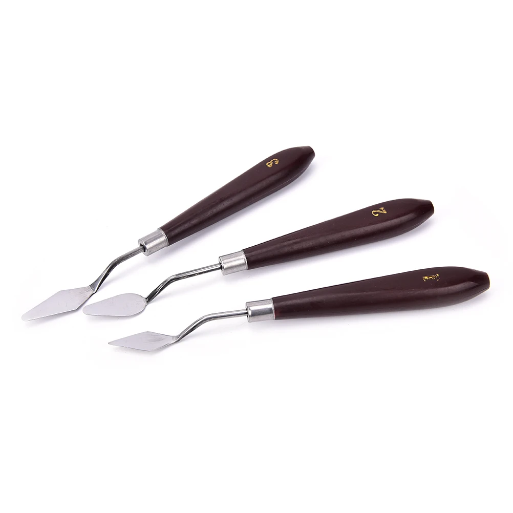 

1PC Professional Stainless Steel Painting Palette Knife Oil Paint Spatula Palette Tool Mixing Scraper Art Tool 18 Sizes