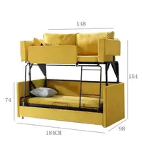 Двухъярусный диван кровать, неплохой вариант для семей, живущих в небольших квартирах #3
