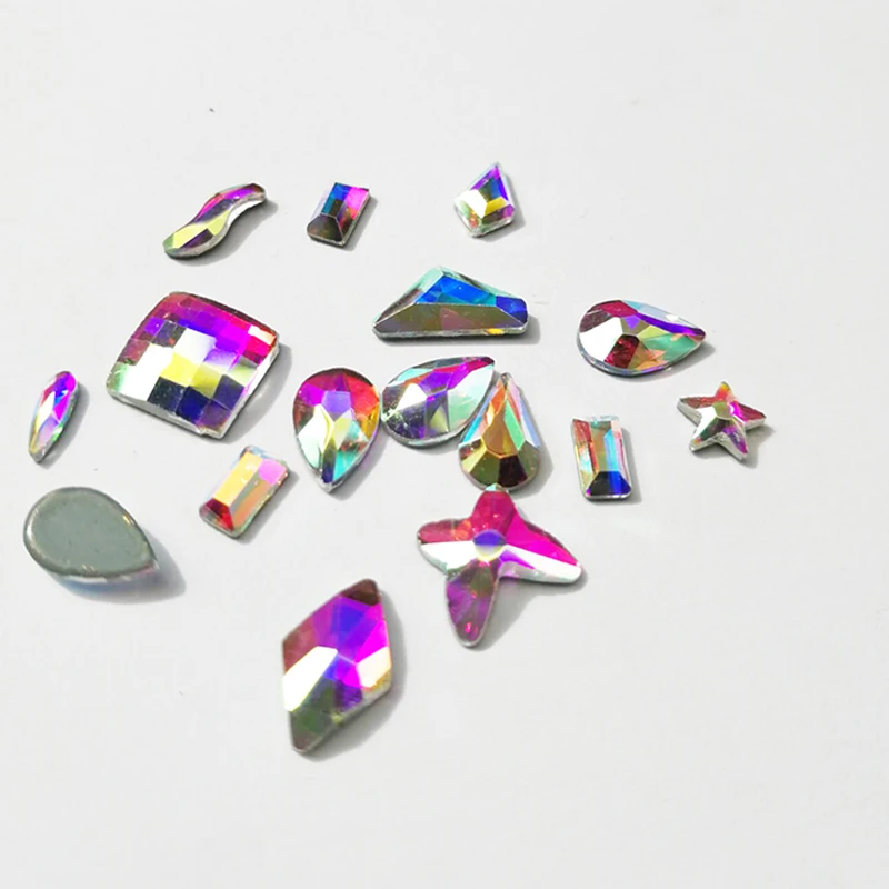 Кристалл AB исправление стразы s шитье одежды и ткань ремесла стекло страз железа