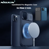 for iphone 12 12 pro 12 pro max case nillkin camshield pro magnetic case slide camera protection tpu pc cover for iphone12