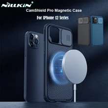 For iPhone 12 12 Pro 12 Pro Max Case NILLKIN CamShield Pro Magnetic Case Slide Camera Protection TPU PC Cover For iPhone12