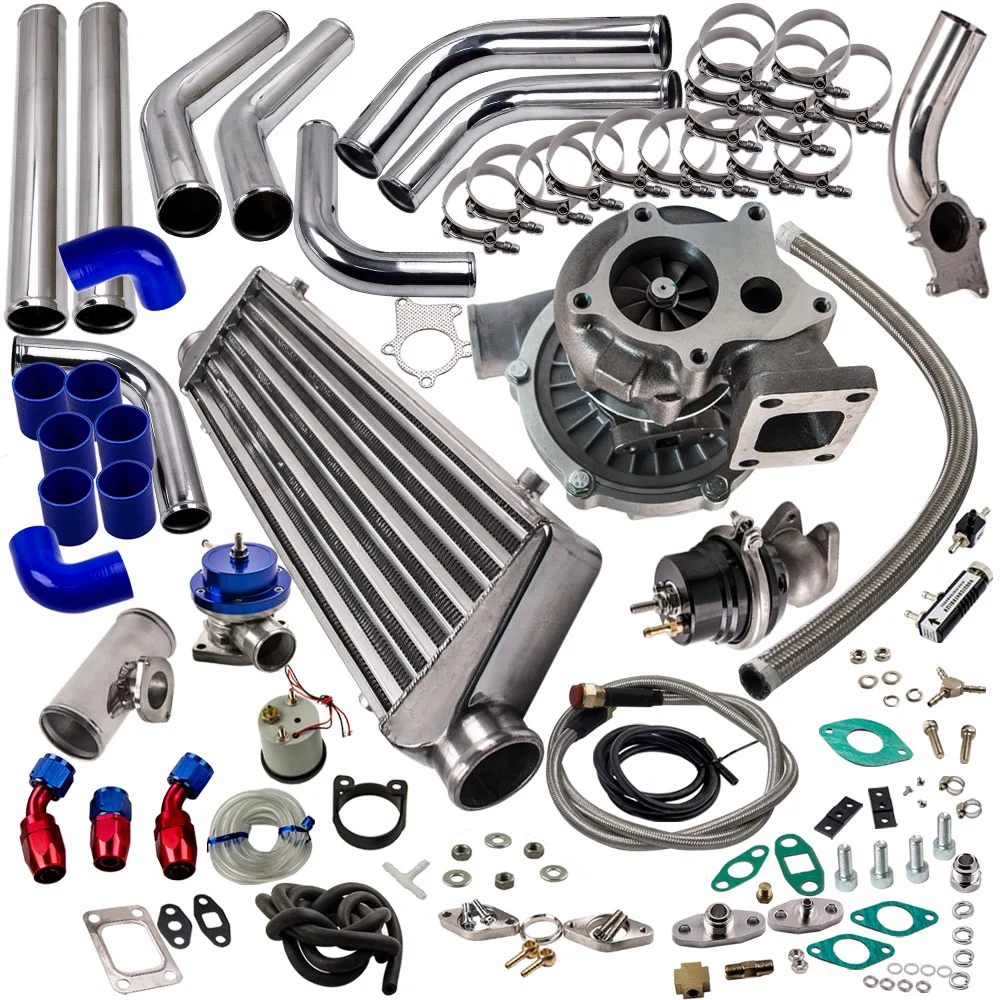 Комплект турбозарядного устройства T04E + отходное устройство интеркулер BOV для