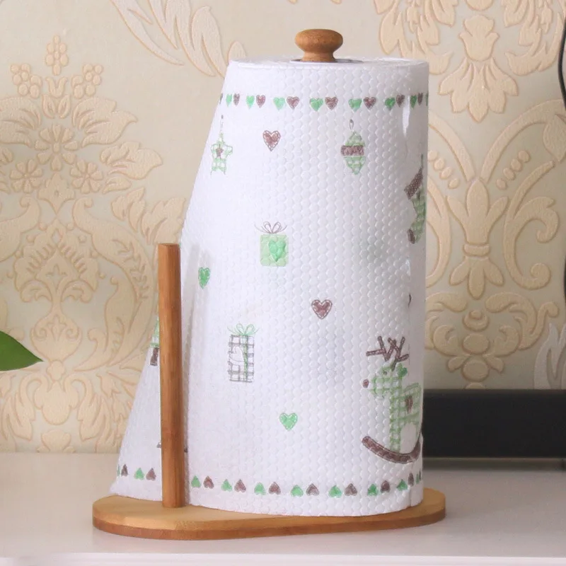 Bamboo Bathroom Paper Towel Holder Toilet Napkin Table Box Kitchen Wooden Roll | Обустройство дома