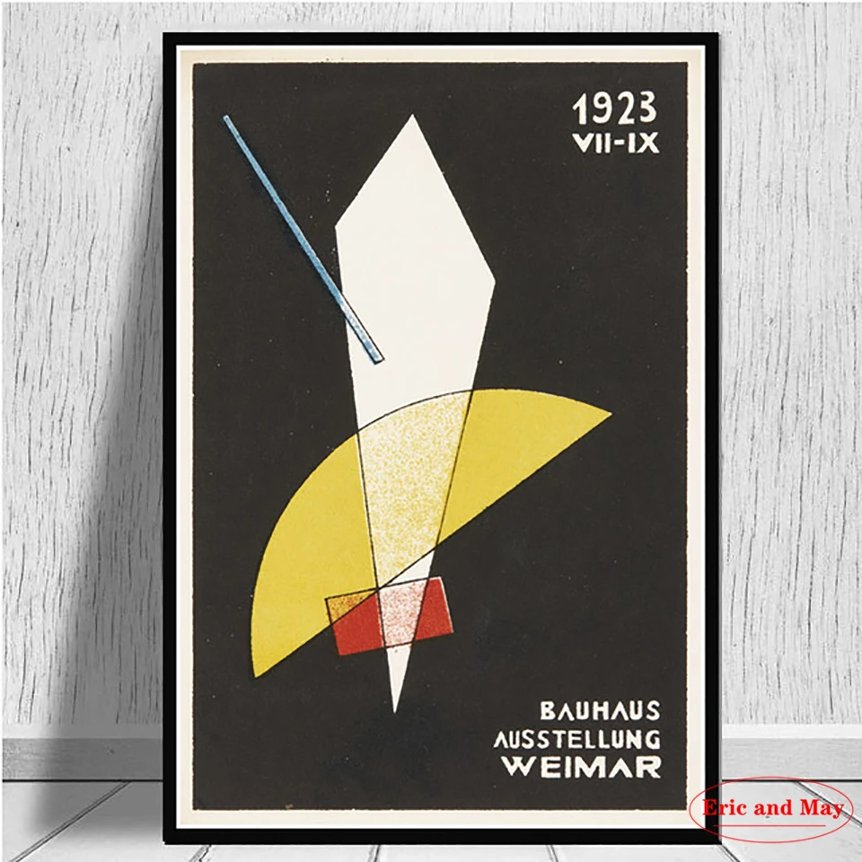 

Bauhaus Ausstellung 1923 Weimer Exhibition Wall Art Picture Posters and Prints Canvas Painting High Definition Room Home Decor
