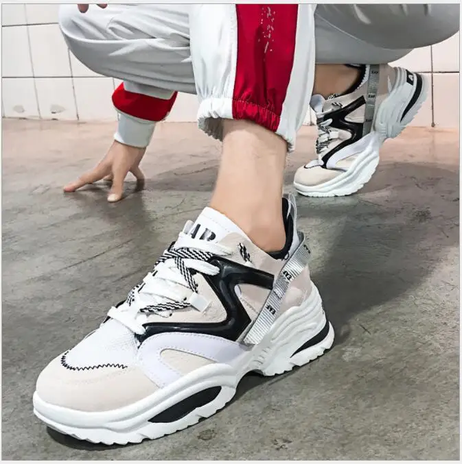Height Increasing 6 CM Women Running Shoes Red White Sneakers Female Outdoor Sport Shoes Athletic High Heel Cushioning Footwear - Цвет: GRAY