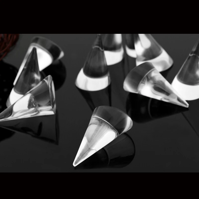 20 шт. прозрачные конические Мини-кольца для ювелирных изделий 25 мм | Украшения и