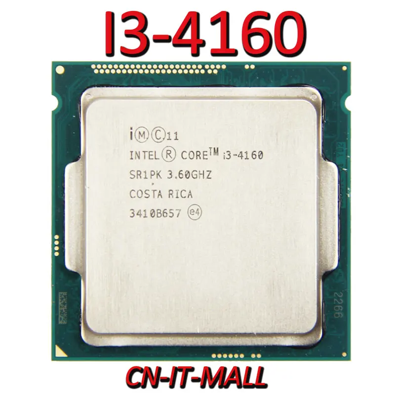 

Pulled I3-4160 CPU 3.6G 3M 2 Core 4 Thread LGA1150 Processor
