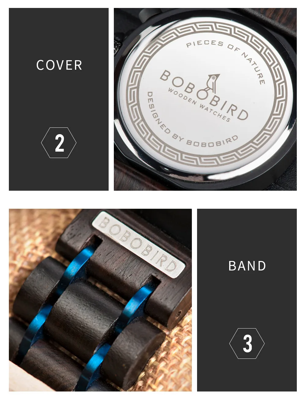 Relojes hombre BOBOBIRD Топ бренд класса люкс мужские часы Дерево водонепроницаемый хронограф наручные часы с подарочной коробкой zegarek meski L-S26