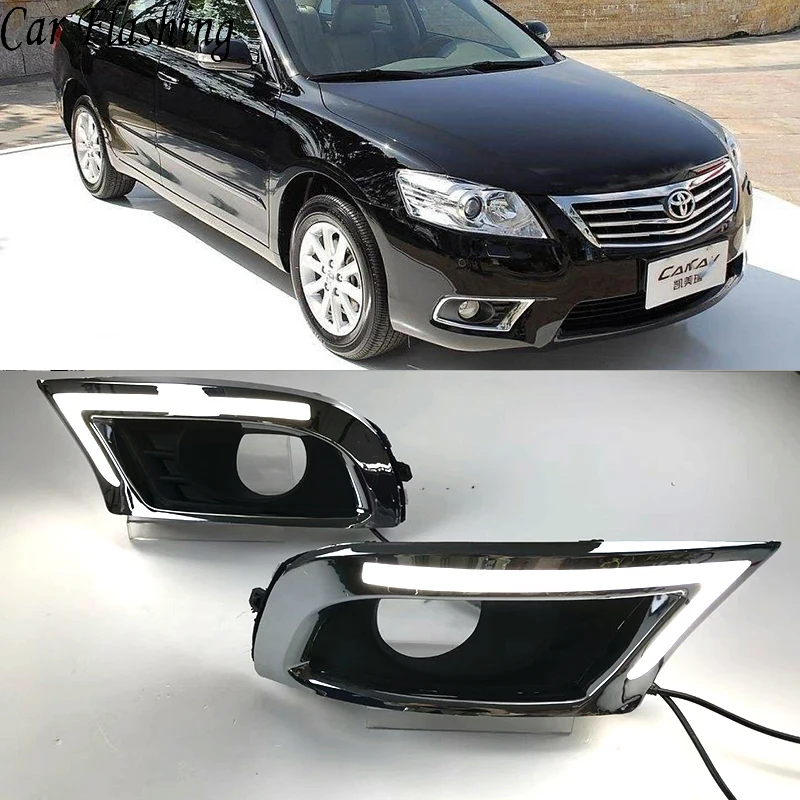 Автомобильная проблесковая 2 шт. светодиодный DRL Габаритные огни для Toyota Camry 2009 2010