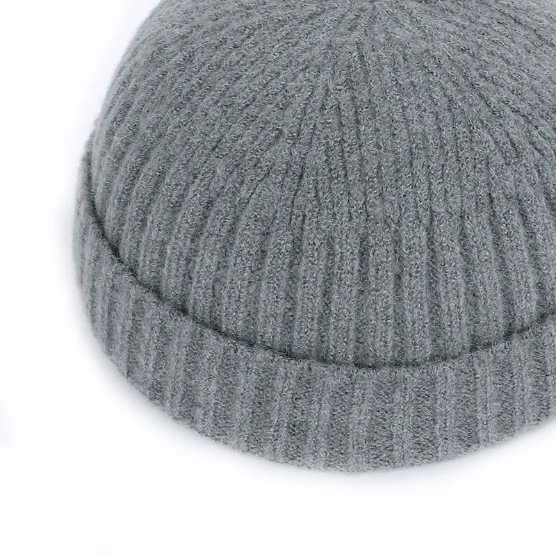 2019 новые зимние высококачественные шерстяные шапки без козырька шапка в стиле