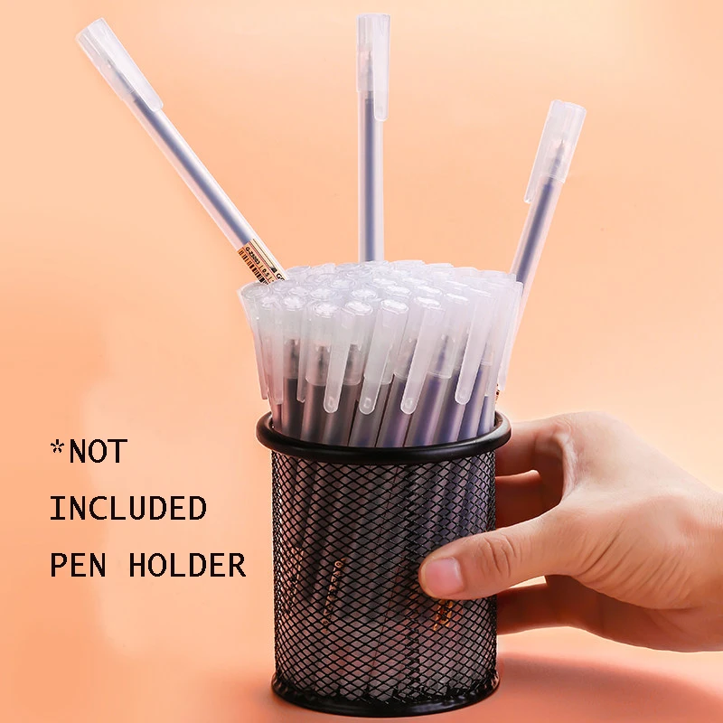 10 шт./лот 3 цвета 0 5 мм гелевая ручка с чернилами пластиковая прозрачная для письма