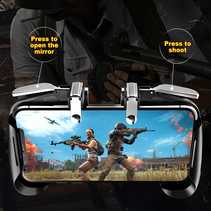 AK16 Pubg контроллер геймпад мобильный для телефона L1R1 ручка с джойстиком/триггером