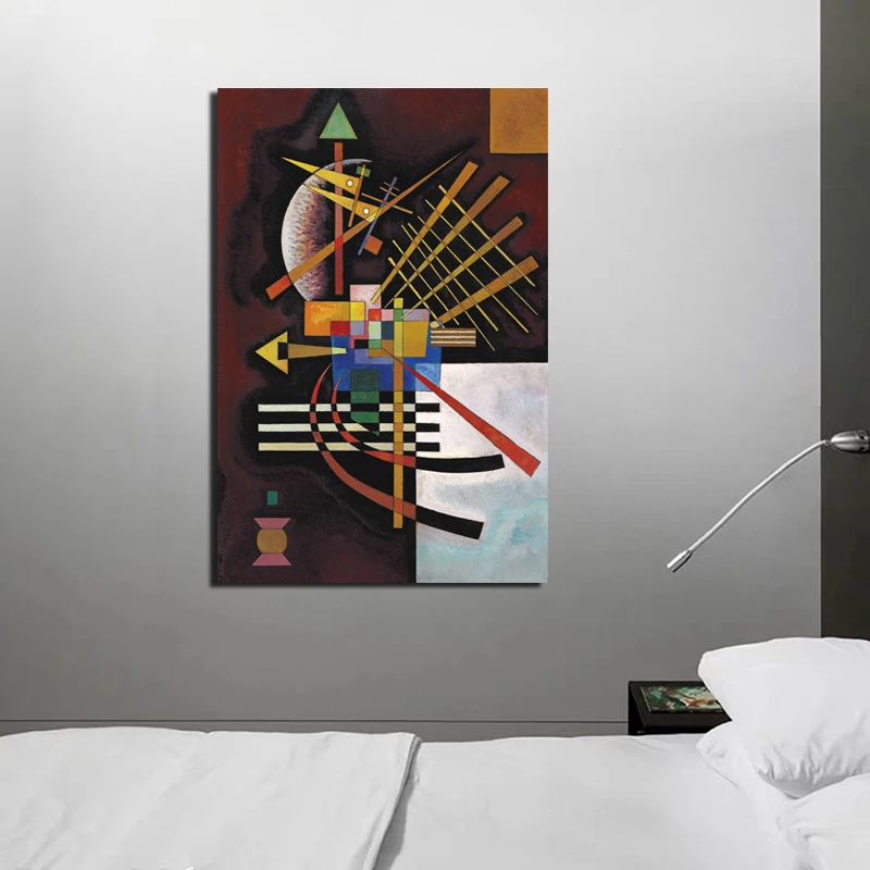 Wassily Kandinsky Up And Left Wall искусство Картина на холсте плакаты современная картина