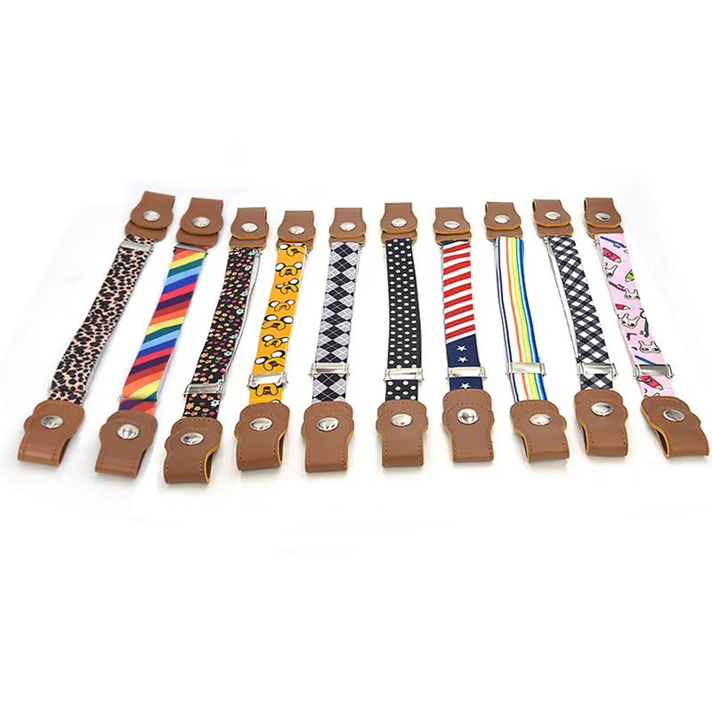 

Children's Gespvrije Belt No Buckle Stretch Elastic Waist Belt Snaps Hidden Girdle Invisible Secret Waistband For Boys and Girls