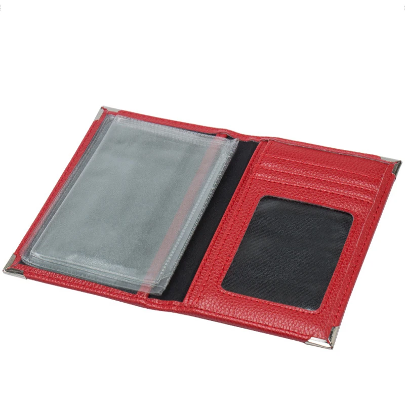 Russian black Litchi pattern Auto Driver License Bag PU Leather Cover for Car Driving Documents Card Credit Holder Wallet Case | Багаж и