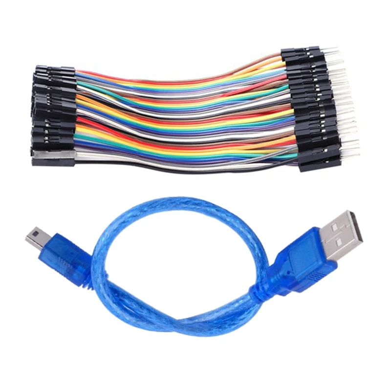 1 шт. мини USB кабель для Arduino NANO плата контроллера с 3X 40 шт 10 см папа к женскому Dupont