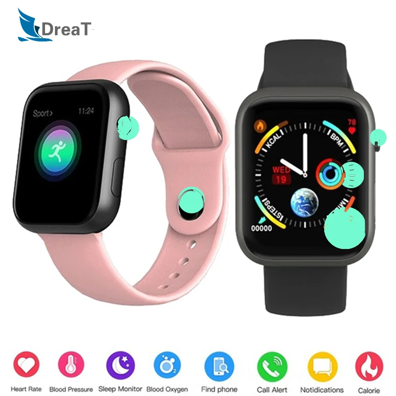 Умные часы водонепроницаемые для женщин фитнес-трекер умный браслет мужской