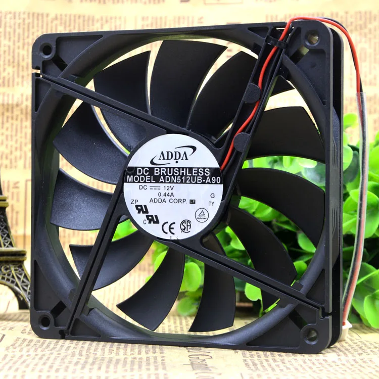 

Adda 13525 12V 0.44A ADN512UB-A90 13.5CM Double Ball Chassis Cooling Fan