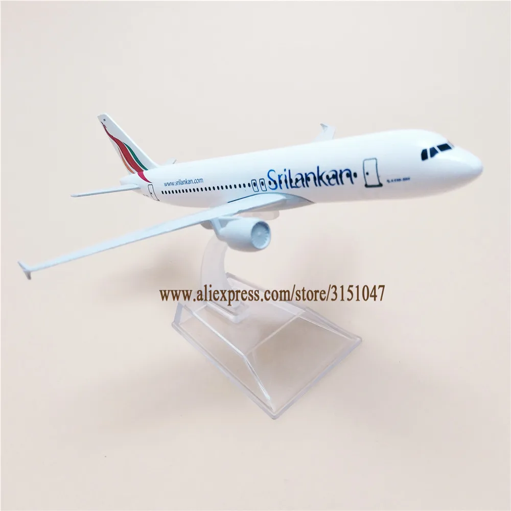 16 см Srilanka Air Srilankan A320 Airbus 320 Airways Airlines металлический сплав модель самолета литой