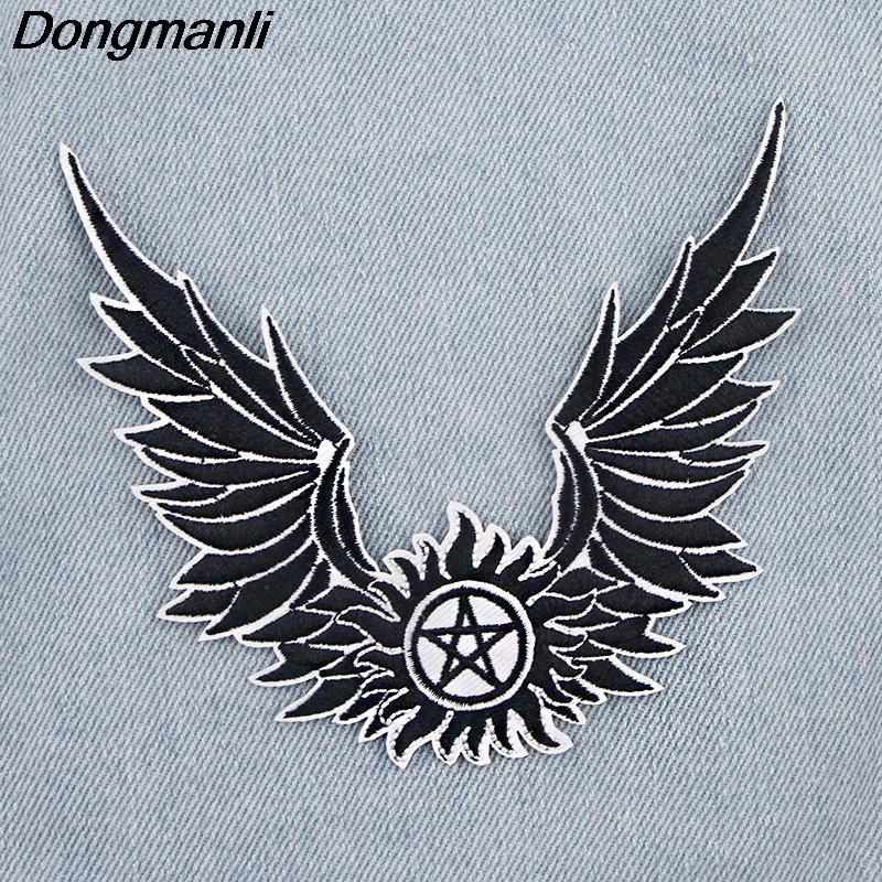 P4287 Dongmanli Supernatural TV вышитая нашивка аниме ПРИШИТАЯ железная аппликация значок для