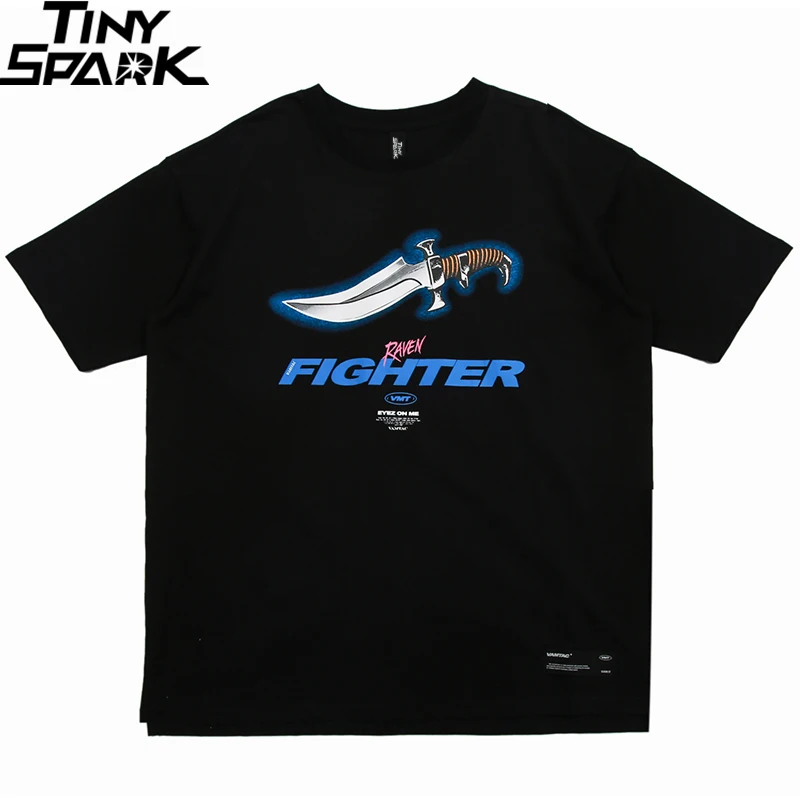 Мужская футболка уличная в стиле хип хоп с принтом ножей модная Харадзюку