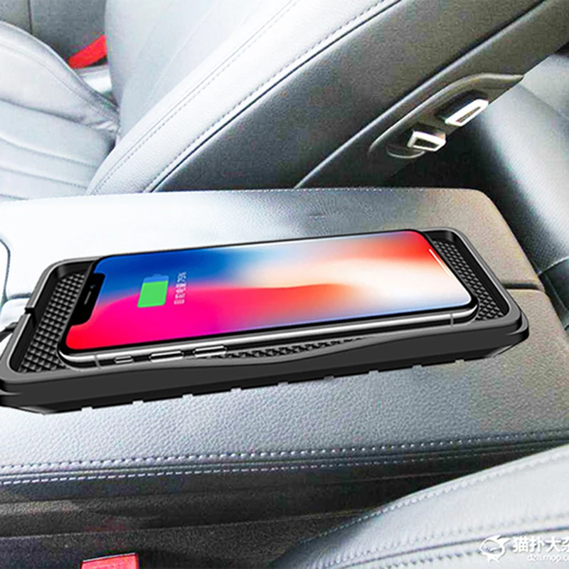 Автомобильное зарядное устройство QI беспроводное 10 Вт 7 5 для samsung s9 быстрое