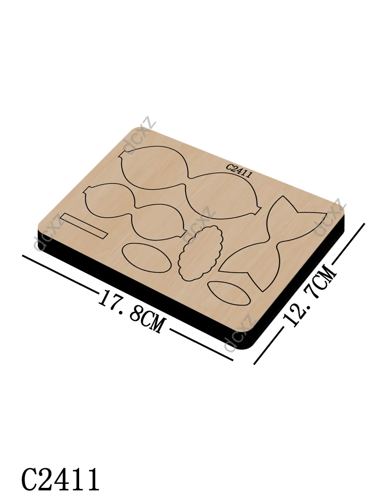 Новый лук деревянные штампы скрапбукинга C 2411 резки различных размеров|Вырубные