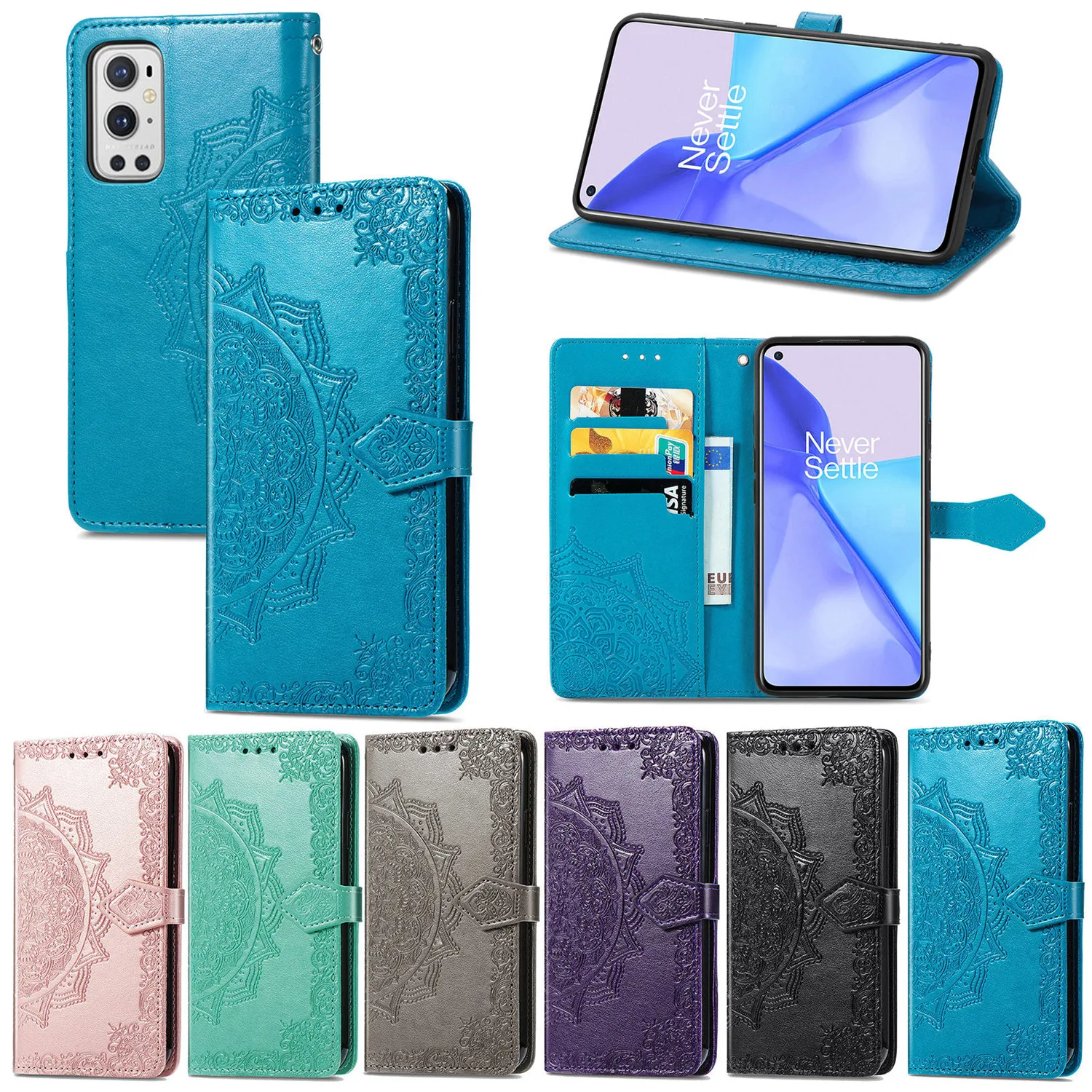 Роскошный Магнитный ударопрочный кожаный флип чехол Datura для Huawei Honor 7C 9X 10X Lite 20 30 Pro