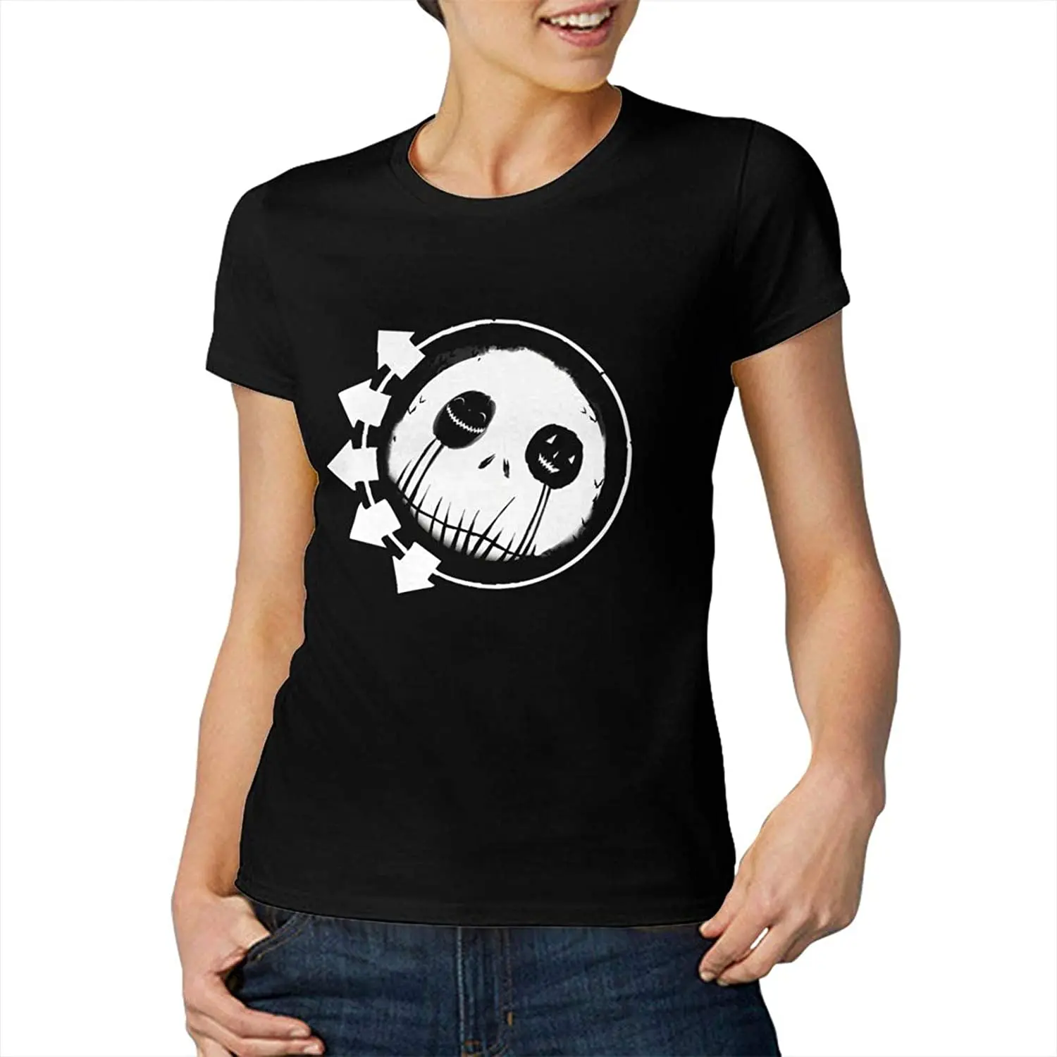 

Slim Fit Halloween for Women's Round Neck T-Shirt New Arrivals Summer Cool Tee 2020 Breathable All Cotton Short Sleeve T Shirt