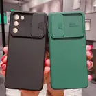 Защитный чехол для телефона с камерой для Samsung Galaxy S21 S20 Fe Plus Ultra S 21 Note 20 5g Note20, задняя крышка из жидкого силикона