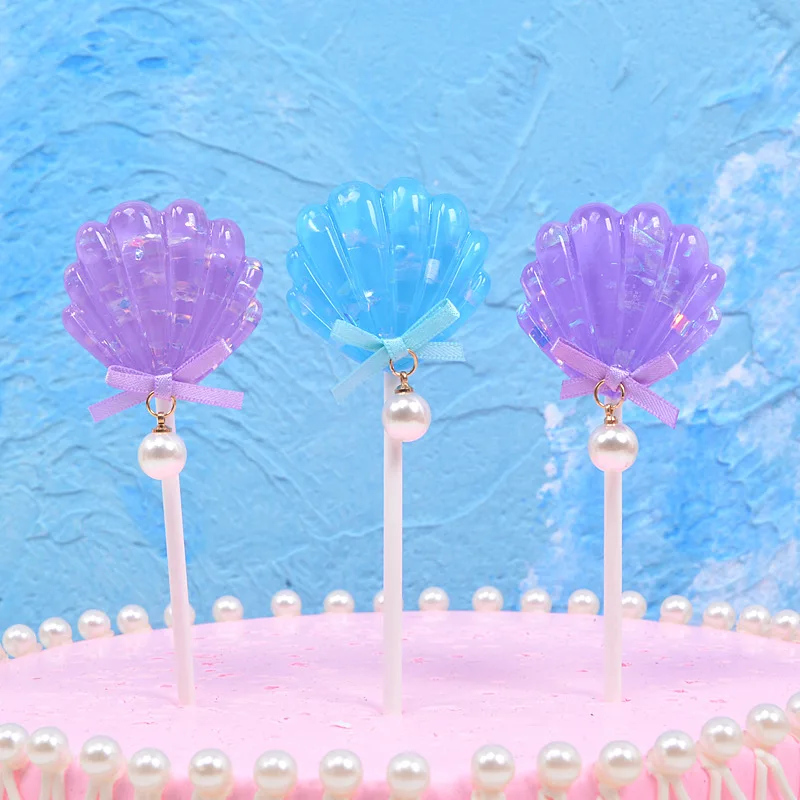 Украшения для торта в виде морских ракушек вечерние украшения десерта дня