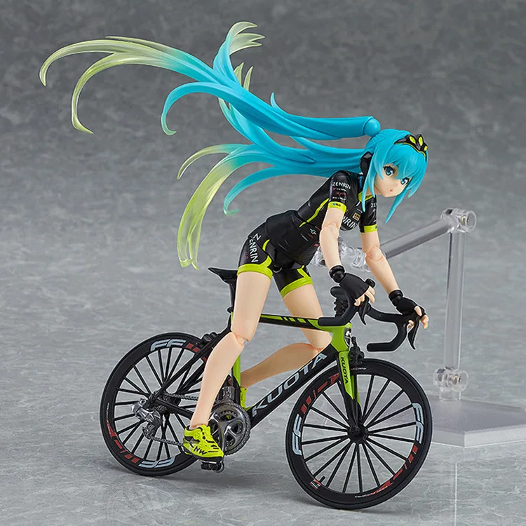 14 см аниме фигурка Вокалоид Хацунэ Мику Figma 307 команда uyo поддержка Ver Велоспорт велосипед Модель Коллекция спортивная девушка кукла