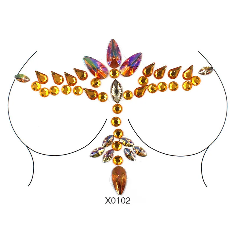 DIY акриловая наклейка на грудь для бровей защита окружающей среды Кристальный