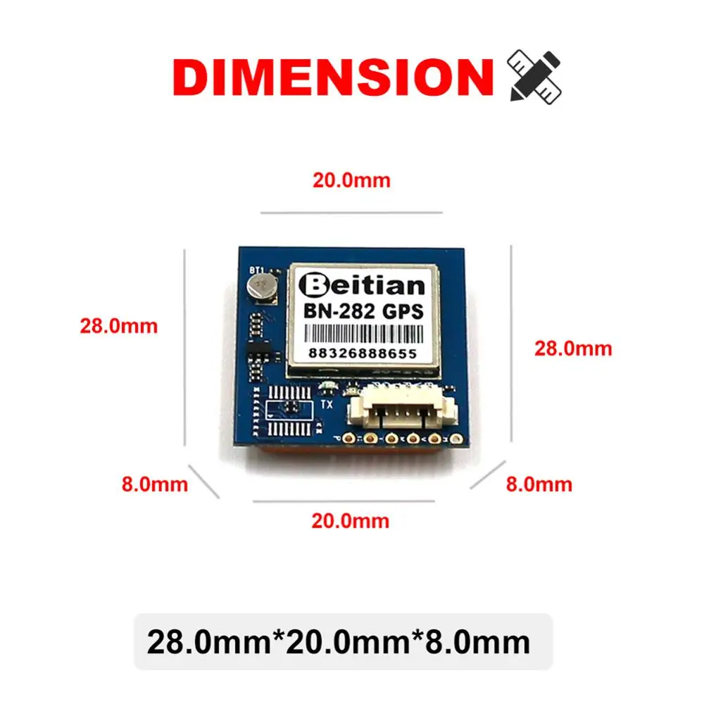GPS модуль 1PPS UART TTL уровень GLONASS Dual GNSS с 4M вспышкой GMOUSE 9600bps чип 8 поколения|Модули для